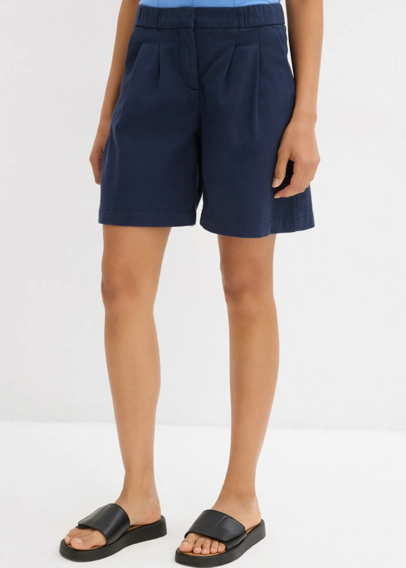 Bermudas de algodón puro Mujer Esenciales|Shorts