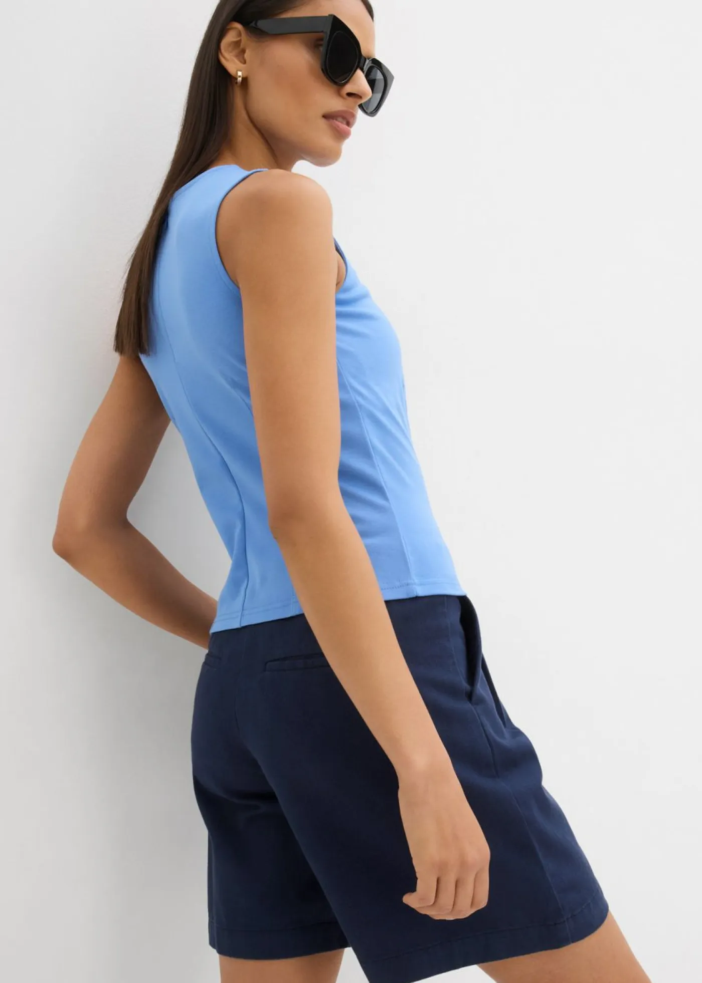 Bermudas de algodón puro Mujer Esenciales|Shorts