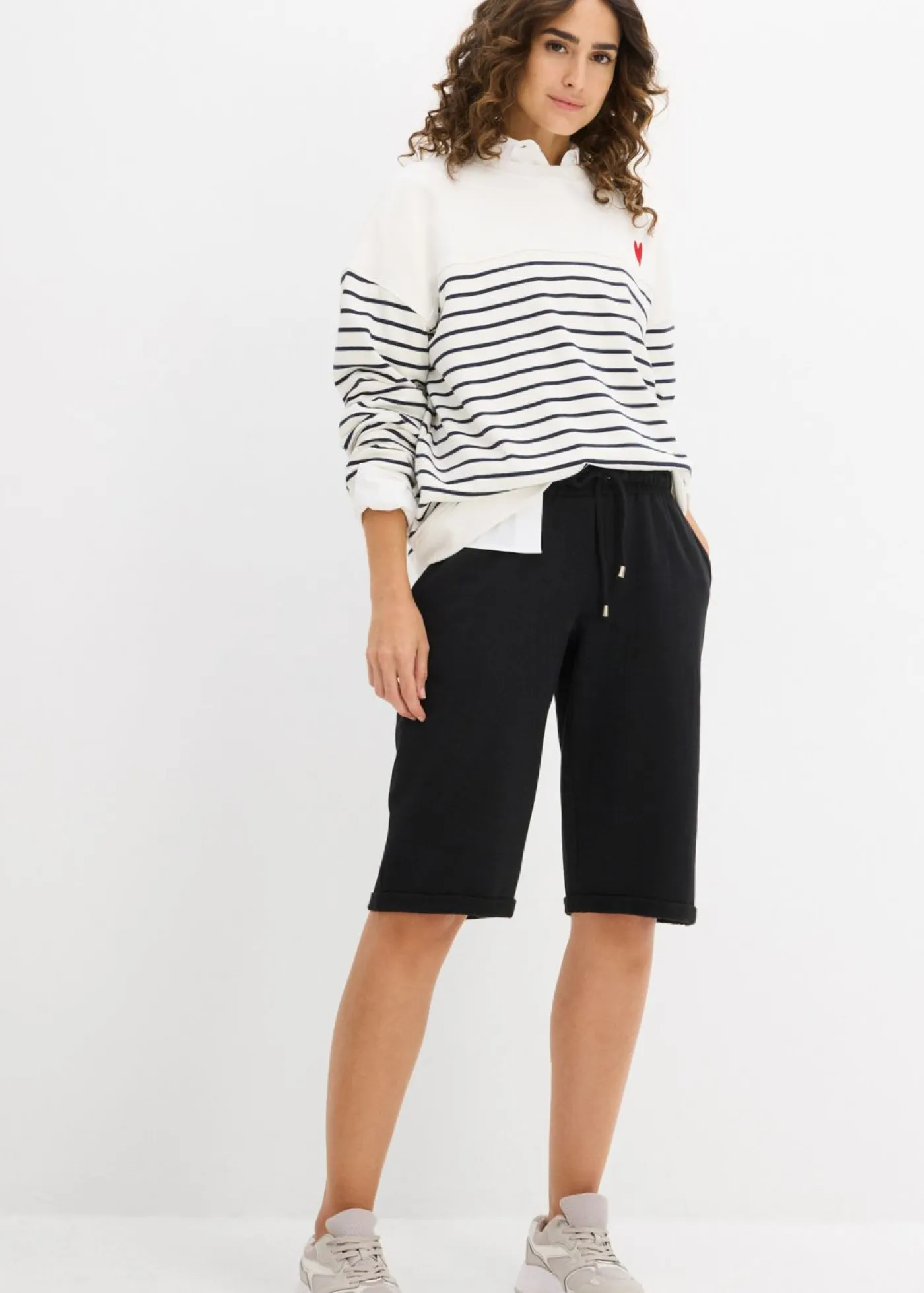 Best Bermudas de chándal con dobladillo Mujer Básicos|Ropa Cómoda