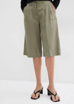Bermudas de lyocell fluido Mujer Esenciales|Shorts