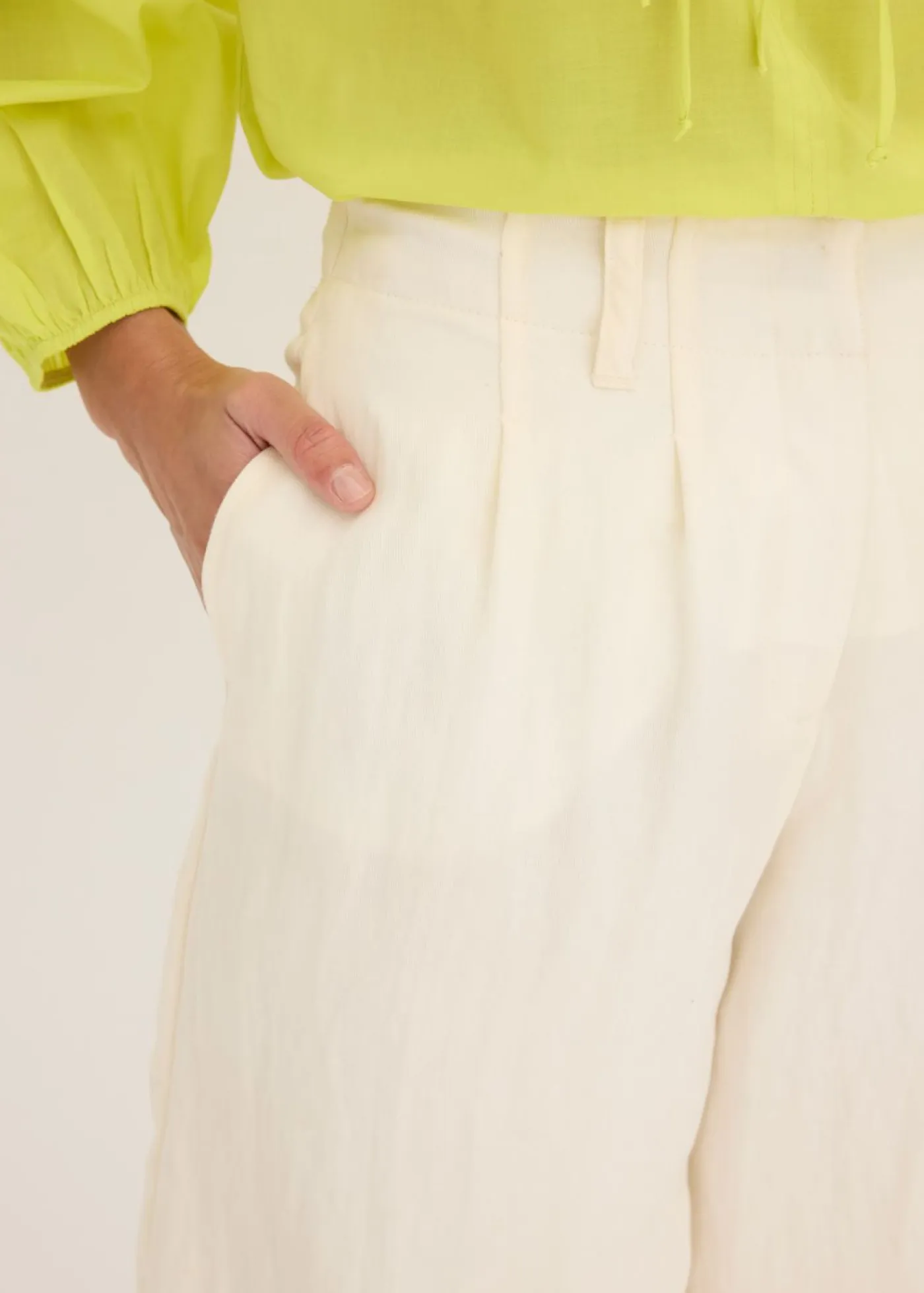 Bermudas de mezcla de viscosa suave Mujer Shorts|Pantalones