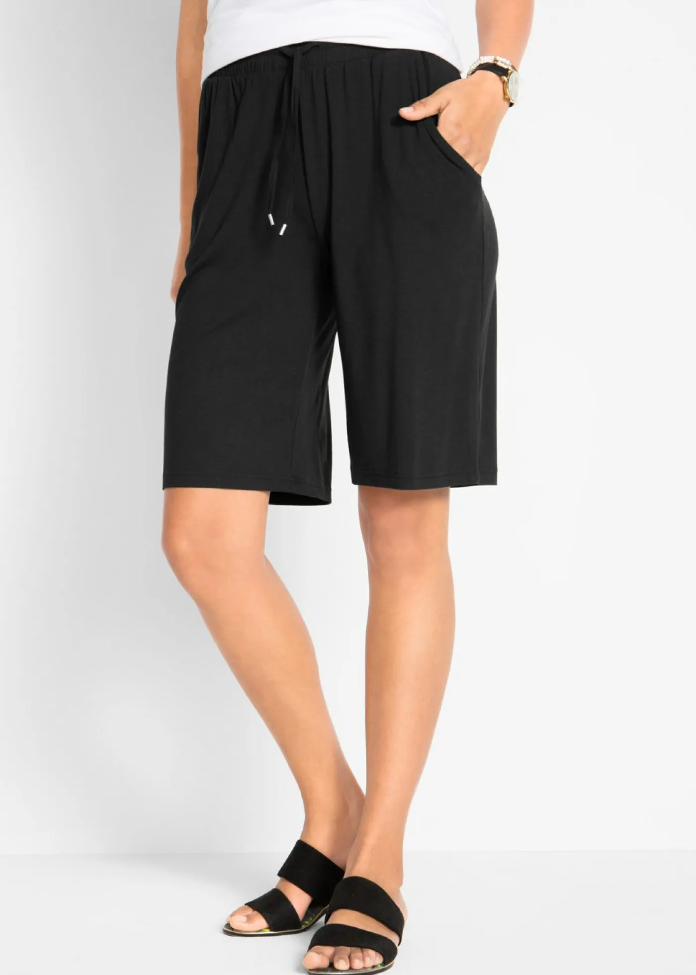 New Bermudas de punto Mujer Shorts|Pantalones