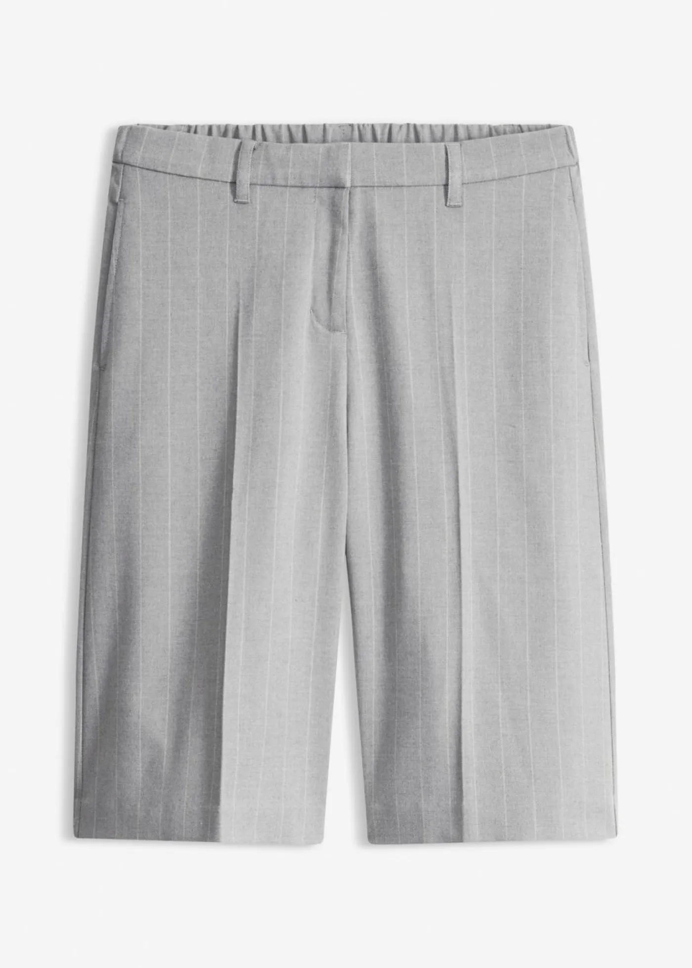 Sale Bermudas de raya diplomática con pinzas Mujer Shorts|Pantalones