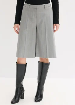 Sale Bermudas de raya diplomática con pinzas Mujer Shorts|Pantalones