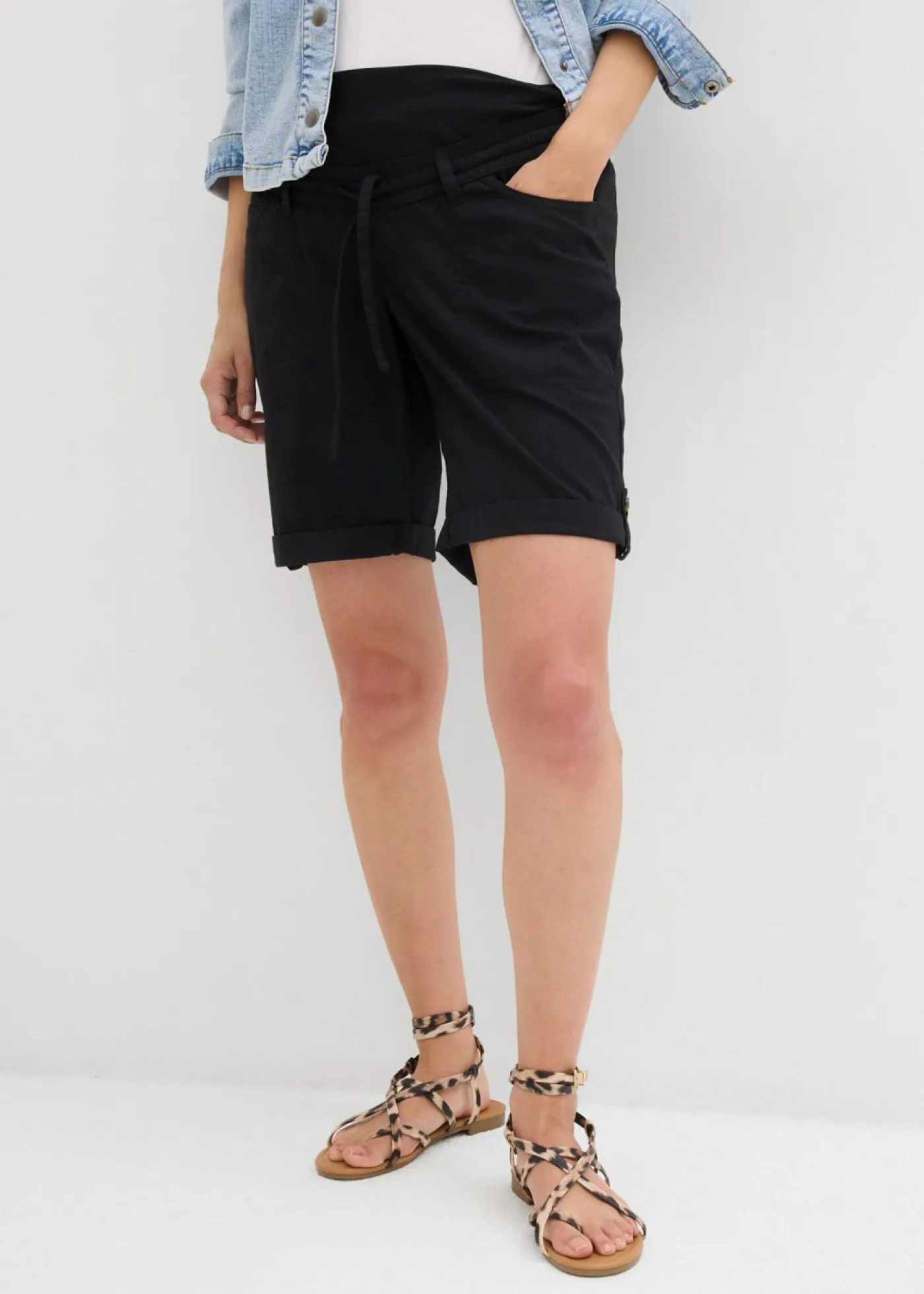 Best Bermudas premamá 2 en 1 convertibles en pantalón corto Mujer Premamá
