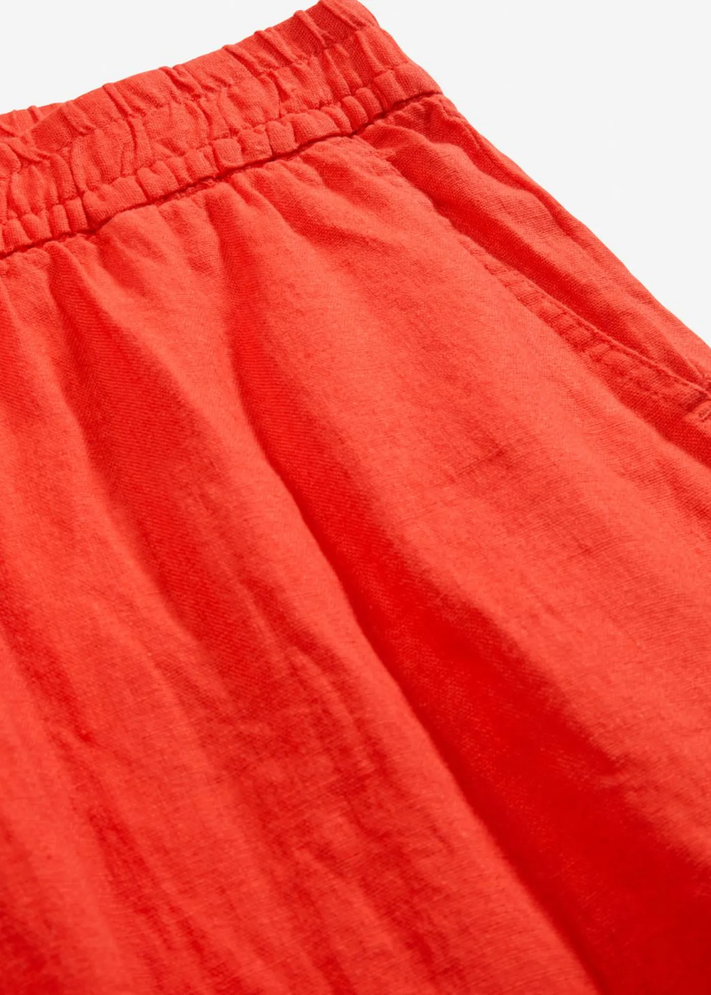 Clearance Bermudas sin cierre de mezcla de lino vaporoso Mujer Shorts|Pantalones