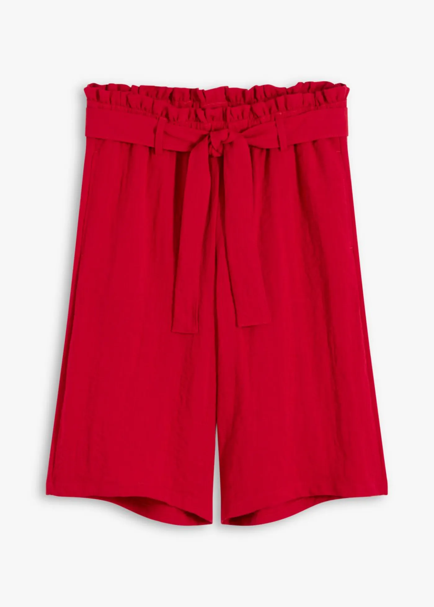 Online Bermudas sin cierre de mezcla de viscosa fluida Mujer Shorts|Pantalones