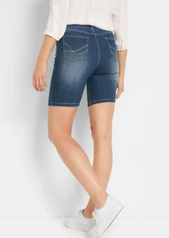 Sale Bermudas vaqueras de talle medio Mujer Shorts|Vaqueros