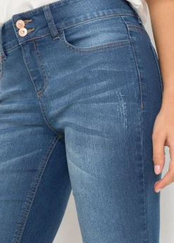 Outlet Bermudas vaqueras de talle medio Mujer Shorts|Vaqueros