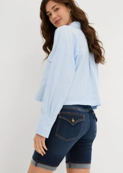 Discount Bermudas vaqueras de talle medio Mujer Shorts|Vaqueros