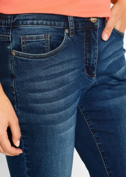 Outlet Bermudas vaqueras, mid waist, con cintura cómoda Mujer Shorts|Vaqueros