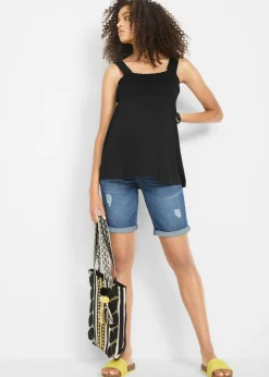 Bermudas vaqueras premamá, regular fit Mujer Premamá