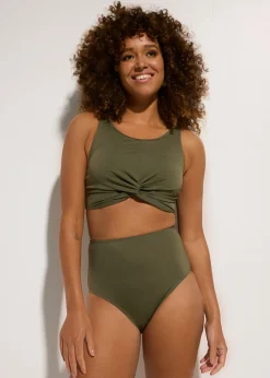 Best Bikini bustier con diseño cruzado (2 piezas) Mujer Bikinis