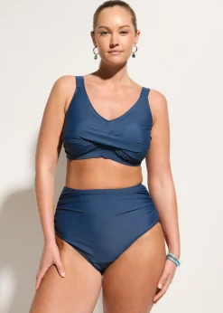 New Bikini con ligero efecto moldeador y aspecto cruzado (2 piezas) Mujer Vestidos Moldeadores|Novedades