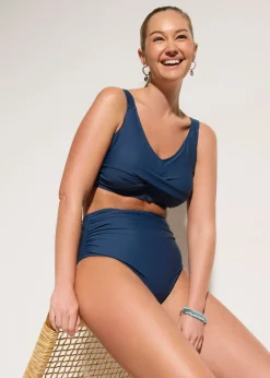 New Bikini con ligero efecto moldeador y aspecto cruzado (2 piezas) Mujer Vestidos Moldeadores|Novedades