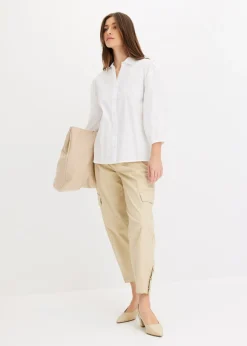 Discount Blusa asimétrica con mangas abullonadas Mujer Camisas Y Blusas