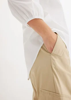 Discount Blusa asimétrica con mangas abullonadas Mujer Camisas Y Blusas