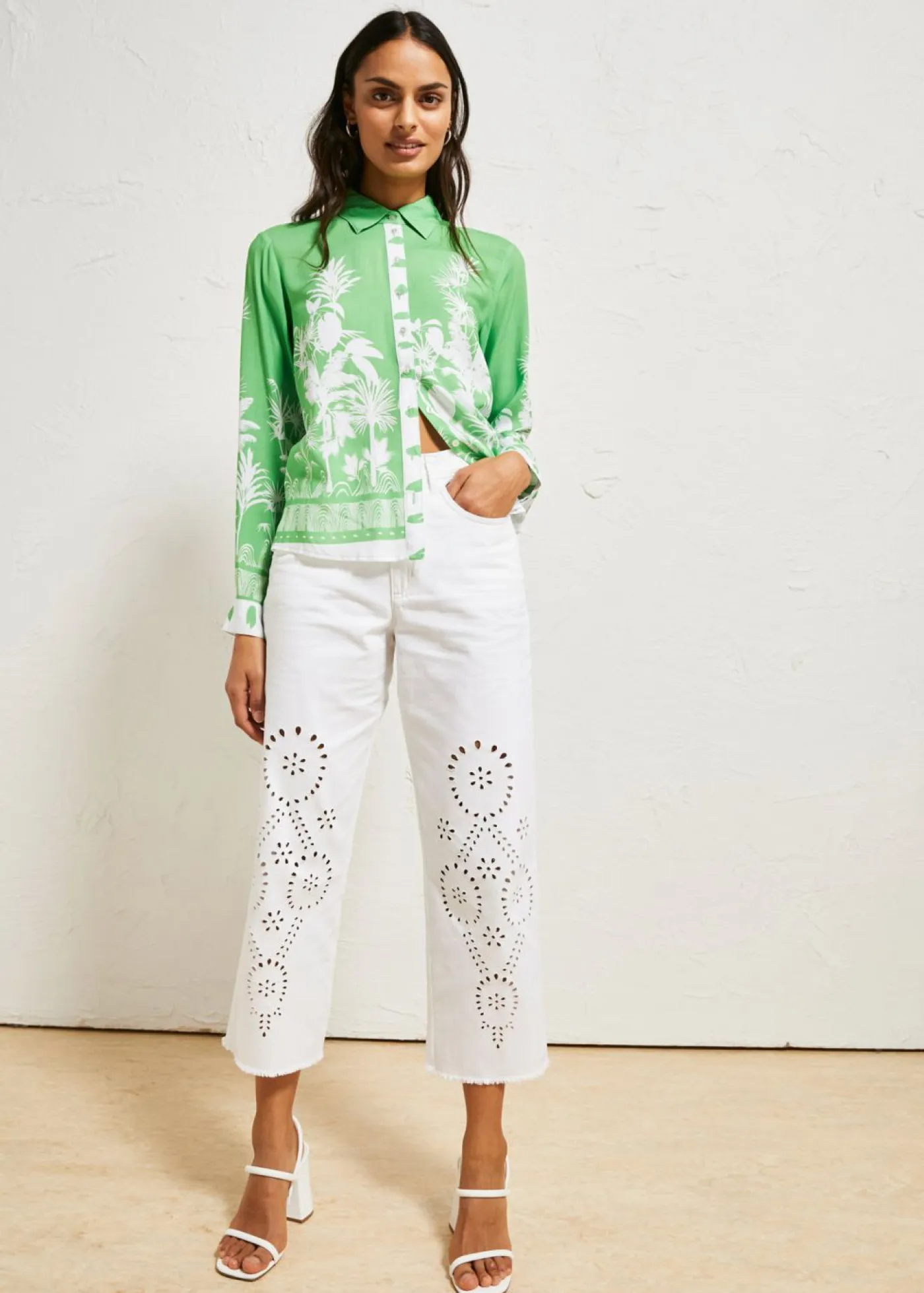 Sale Blusa asimétrica de viscosa fluida Mujer Camisas Y Blusas
