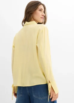 Hot Blusa camisera de mezcla de viscosa fluida Mujer Camisas Y Blusas