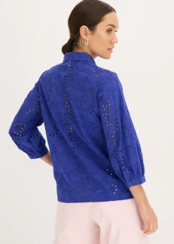 Best Blusa con bordado calado Mujer Camisas Y Blusas