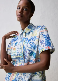 Hot Blusa con contenido de seda Mujer Premium|Camisas Y Blusas