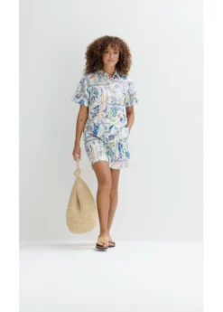 Hot Blusa con contenido de seda Mujer Premium|Camisas Y Blusas