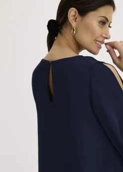 Blusa con cremallera con aspecto de capas Mujer Camisas Y Blusas|Novedades