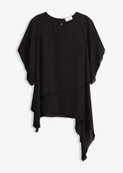 Clearance Blusa con cremallera con aspecto de capas Mujer Camisas Y Blusas|Novedades