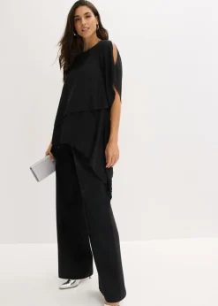 Clearance Blusa con cremallera con aspecto de capas Mujer Camisas Y Blusas|Novedades