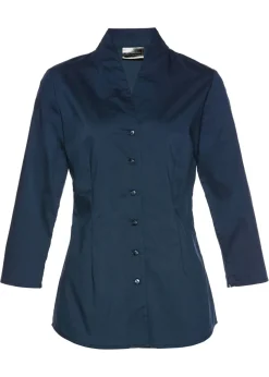 Outlet Blusa con cuello chimenea Mujer Camisas Y Blusas