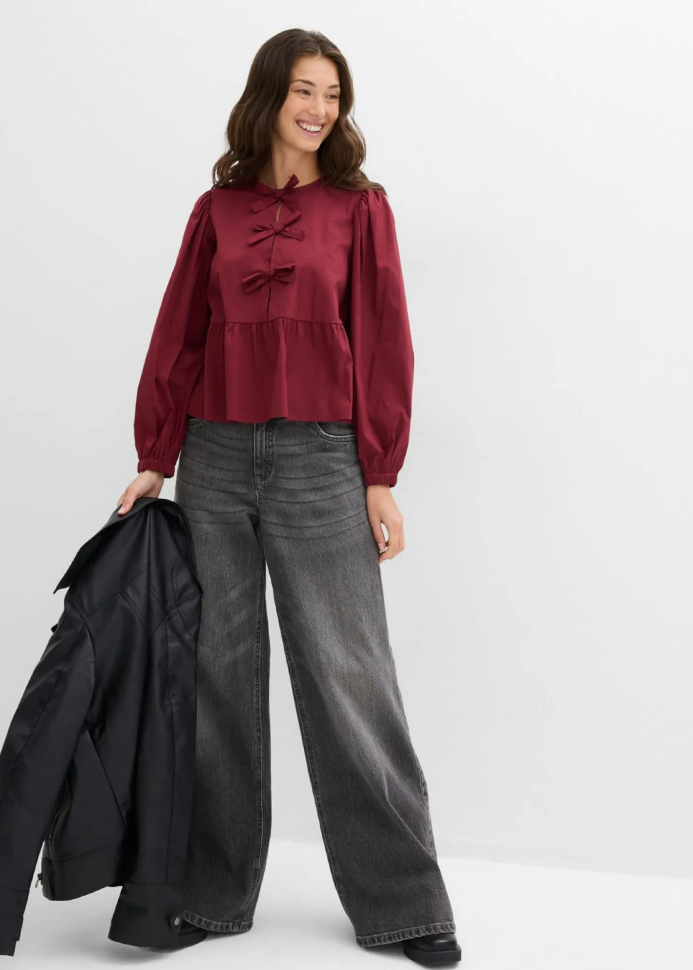 Clearance Blusa con detalles de lazo Mujer Camisas Y Blusas