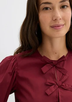 Clearance Blusa con detalles de lazo Mujer Camisas Y Blusas