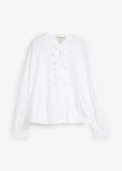 Sale Blusa con detalles de lazo Mujer Camisas Y Blusas