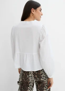 Sale Blusa con detalles de lazo Mujer Camisas Y Blusas