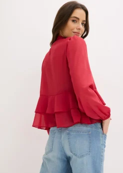 New Blusa con lazo Mujer Camisas Y Blusas|Novedades