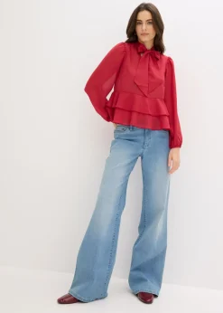 New Blusa con lazo Mujer Camisas Y Blusas|Novedades