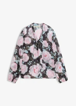 New Blusa con lazo Mujer Camisas Y Blusas|Novedades