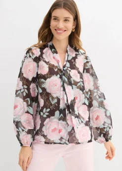 New Blusa con lazo Mujer Camisas Y Blusas|Novedades