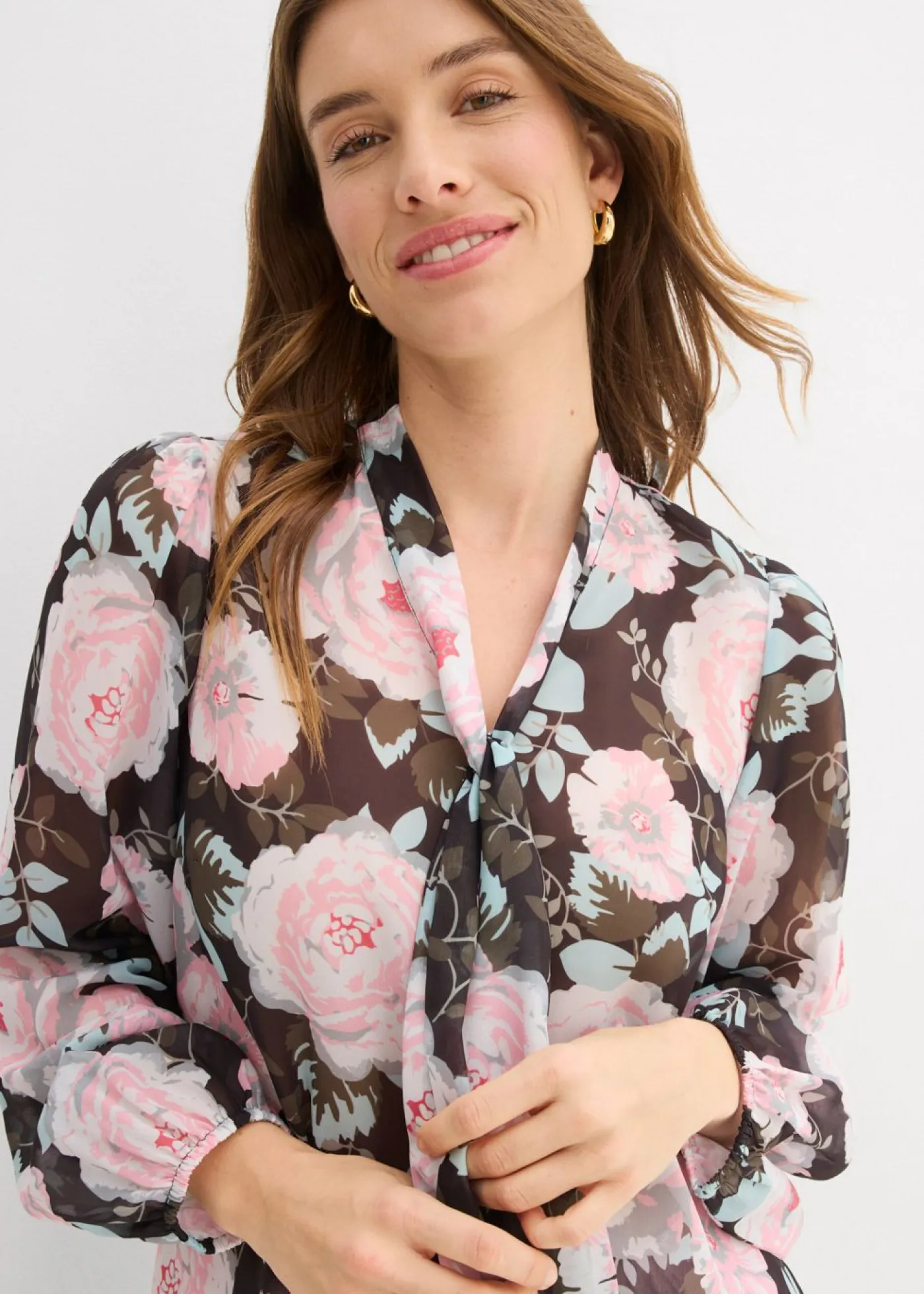 New Blusa con lazo Mujer Camisas Y Blusas|Novedades
