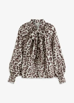 Blusa con lazo Mujer Camisas Y Blusas