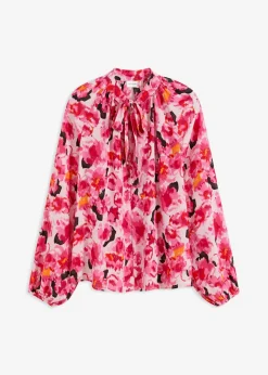 New Blusa con lazo de gasa Mujer Camisas Y Blusas