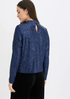Blusa con lentejuelas Mujer Camisas Y Blusas