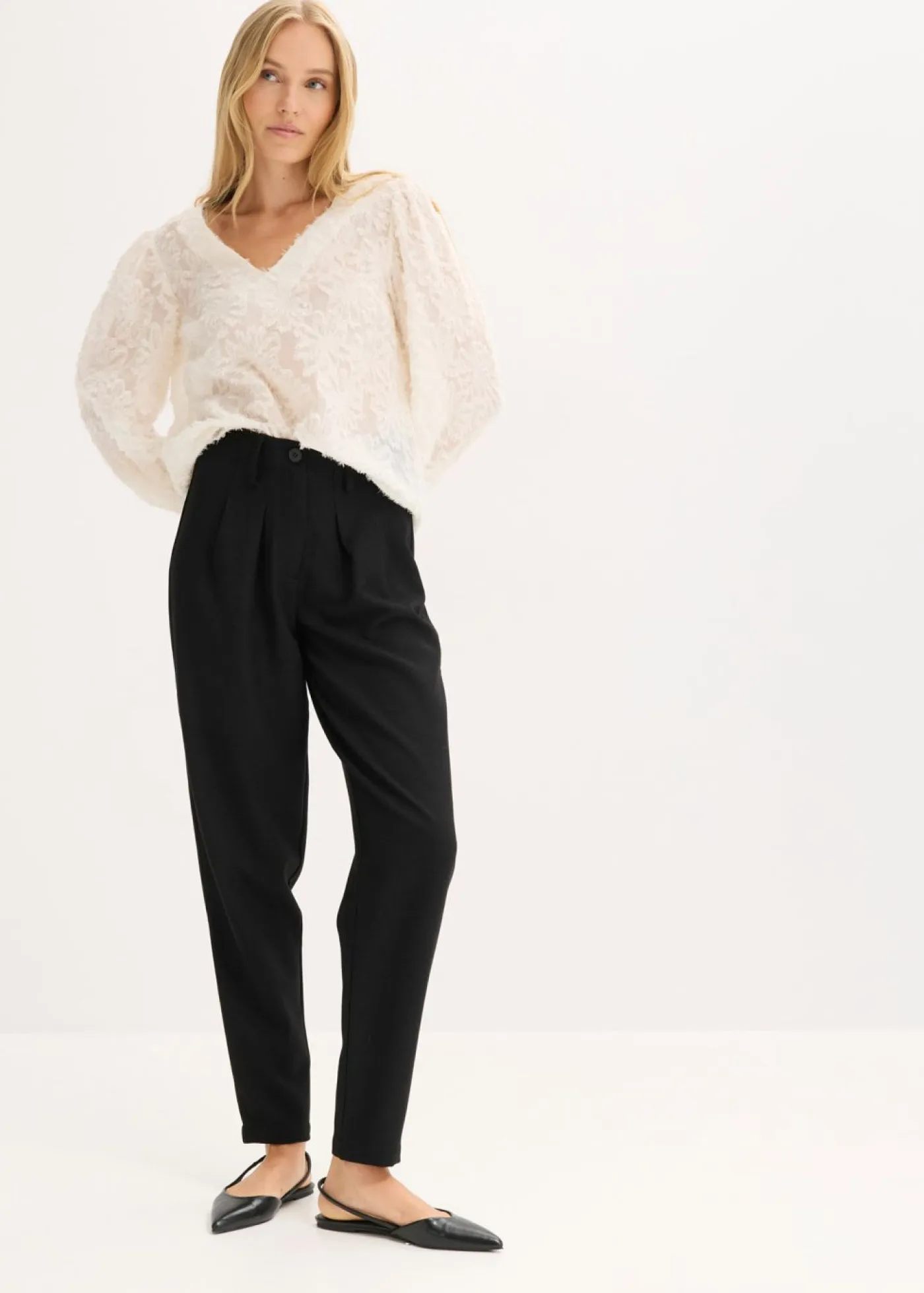 Clearance Blusa con patrón de flores estructurado Mujer Camisas Y Blusas