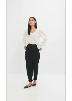 Clearance Blusa con patrón de flores estructurado Mujer Camisas Y Blusas