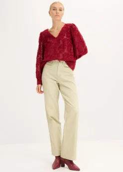 Blusa con patrón de flores estructurado Mujer Camisas Y Blusas