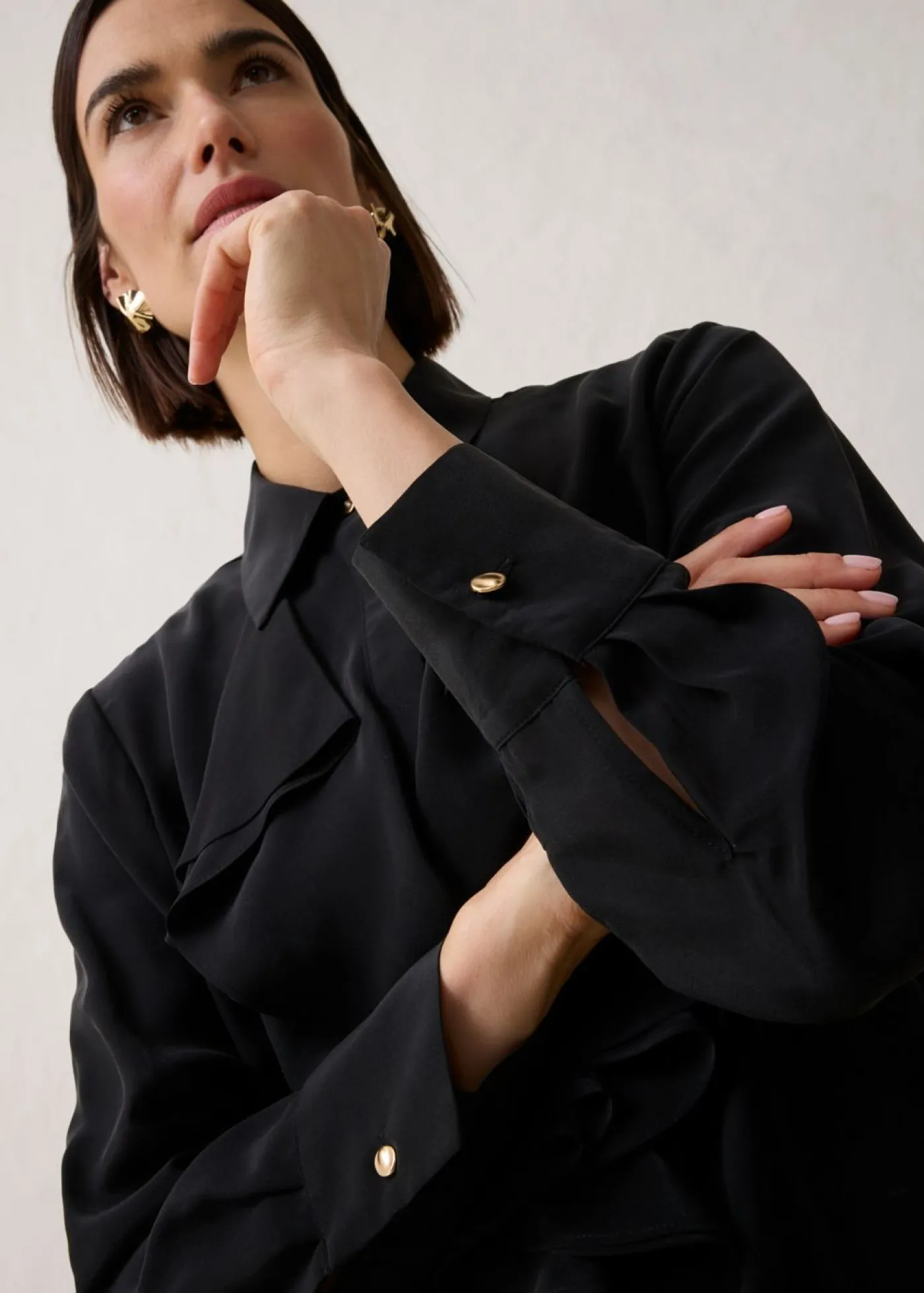 Online Blusa con seda Mujer Premium|Camisas Y Blusas