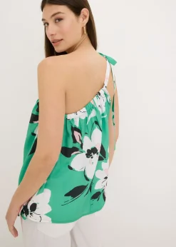 New Blusa con un hombro al descubierto Mujer Camisas Y Blusas|Camisetas