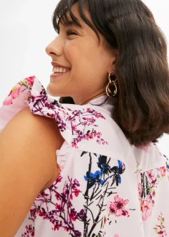 Sale Blusa con volantes en las mangas Mujer Camisas Y Blusas