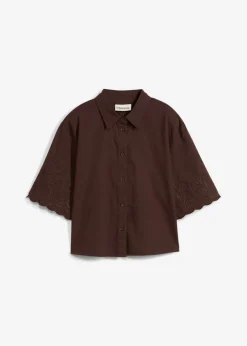 Sale Blusa corta con contenido de seda Mujer Premium|Camisas Y Blusas