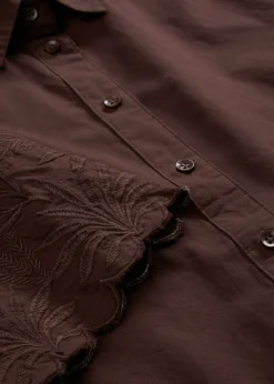 Sale Blusa corta con contenido de seda Mujer Premium|Camisas Y Blusas